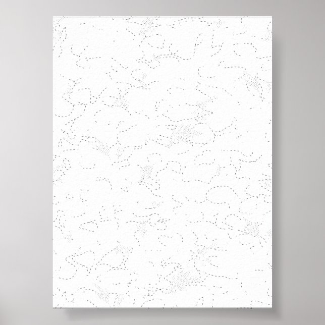 Elegant vit examensannonsering poster (Framsidan)