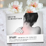 Elegant Vit Grått Fotomassageterapi Flygblad<br><div class="desc">Elegant-flygare,  kupongmall med professionell-studiofoto. Perfekt marknadsföring verktyg för dina kunder. Den här flygaren är fullt anpassade. Du kan enkelt lägga till dina personuppgifter. Kontakta oss om du behöver hjälp med att anpassa den. 
Du kan matcha den här produkten med affärskort från vår butik.</div>