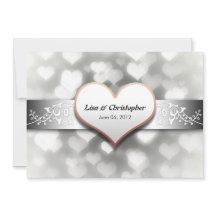 elegant vit grått svart färg bröllopsinbjudan