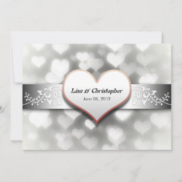 elegant vit grått svart färg bröllopsinbjudan inbjudningar