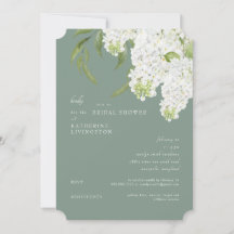 Elegant Vit Hydrangea Mörk Möhippa