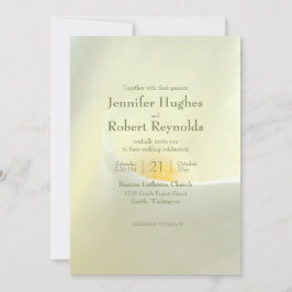 Elegant vit kallalilja bröllopsinbjudan inbjudningar