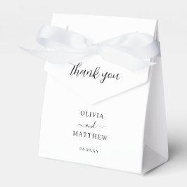 Elegant Vit klassiskt minimalistiskt Bröllop Presentaskar