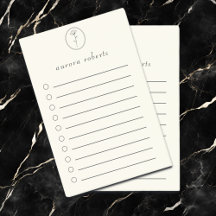 Elegant Vit linne- och blomningsskript Logotyp Nam