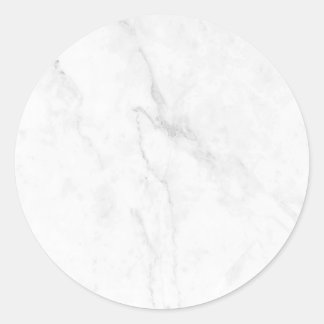 Elegant vit marmor hemdekor runt klistermärke