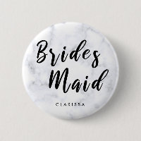 Elegant, vit marmor och svart tegelsten