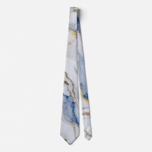 Elegant, vit marmorgranit från guld mönster slips