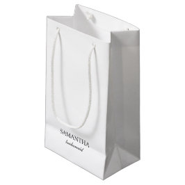 Elegant vit minimalistisk bröllop brudtärna manus