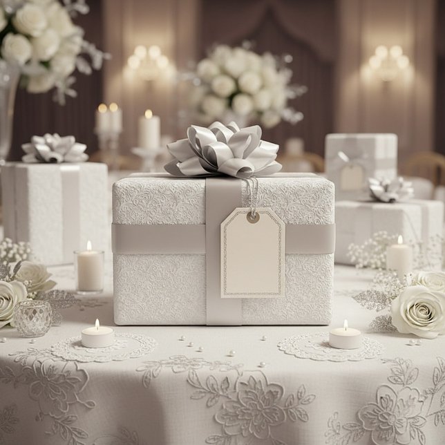 Elegant vit mönster presentpapper (Skapare uppladdad)