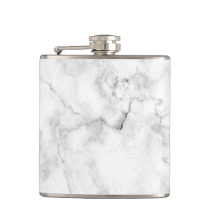 Elegant vit och grått faux marble struktur fickplunta