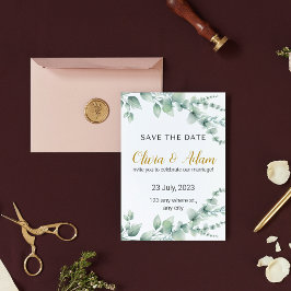 Elegant Vit och Grönt Blommigt Vattenfärgsfärg Spa Inbjudningar