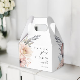 Elegant, vit och Pastel Boho Bröllop-ruta Presentaskar
