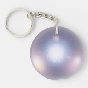 Elegant vit pärlskimmer diamantbling