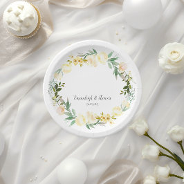 Elegant Vit ros Blommigt Bröllop
