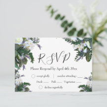 Elegant vit ros blommigt lavender Greenery OSA