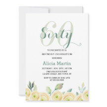 Elegant Vit ros Eucalyptus Flora 60:e födelsedagen