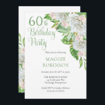 Elegant Vit ros | Orkidéer 60:e Födelsedagsfesten Inbjudningar<br><div class="desc">Vi högtidlighåller din 60:e "Födelsedagsfest" med elegant vit ros och orkidéer med den här kaskaddesignen av blommigten med ett subtle sage grönt-skript och serif-text. Sammansatt design efter Helgdag Hearts-design (reserverade höger). Skripttext kan inte redigeras utom av konstruktören. Om du har några frågor eller behöver hjälp med designen kan du skicka...</div>