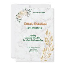 Elegant vit rosblommig 16-årsdag