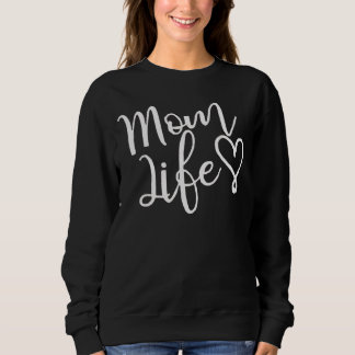 Elegant Vit Skript Mor Liv Hjarta T Shirt