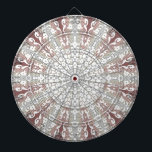 Elegant Vit Snöre Dekorativ Dartboard Darttavla<br><div class="desc">Vackvit dekorativ Dartboard Snöre</div>