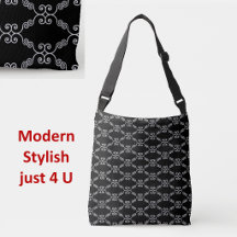 Elegant vit spiral vektor mönster på svart