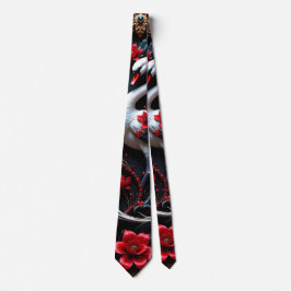 Elegant vit svan bröllopssamling slips