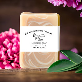 Elegant vit tvål bukspegel band för inbjudningskort