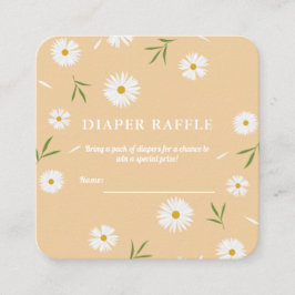 Elegant Vita Daisy Babyskåda Förkläde Raffle Tilläggskort