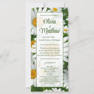 Elegant vita daisy vit blommigt fält greeneri