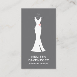 Elegant Vita grytor på Grått - Snyggt - enkel desi Visitkort