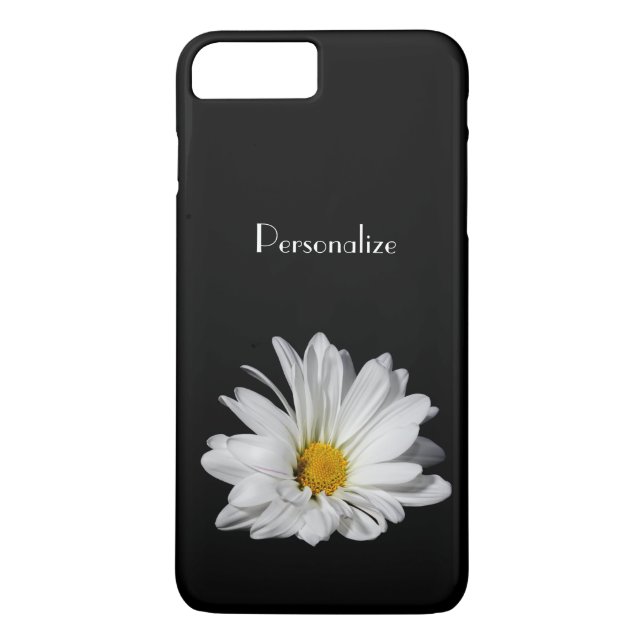 Elegant vitdaisyblomma med namn Case-Mate iPhone skal (Baksida)