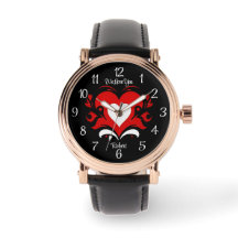 Elegant: vitt, fetstilt hjärta mot svart och text