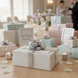 Elegant vitt mönster presentpapper