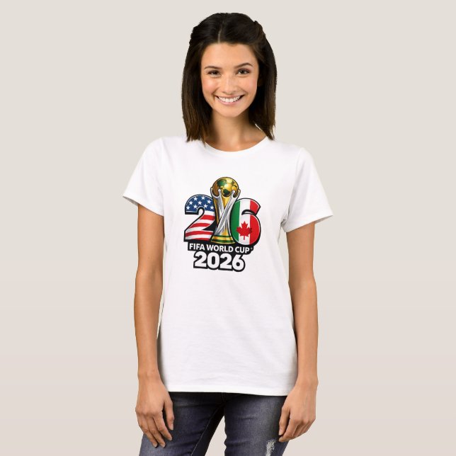Elegant VM i fotboll 2026 T Shirt (Hel framsida)