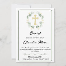 Elegant vuxendopinvitation