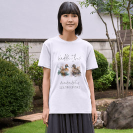Elegant Waddle Det är Anka Gender Reveal Decor T Shirt