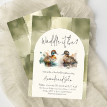 Elegant Waddle Det är Mallard Anka Gender Reveal