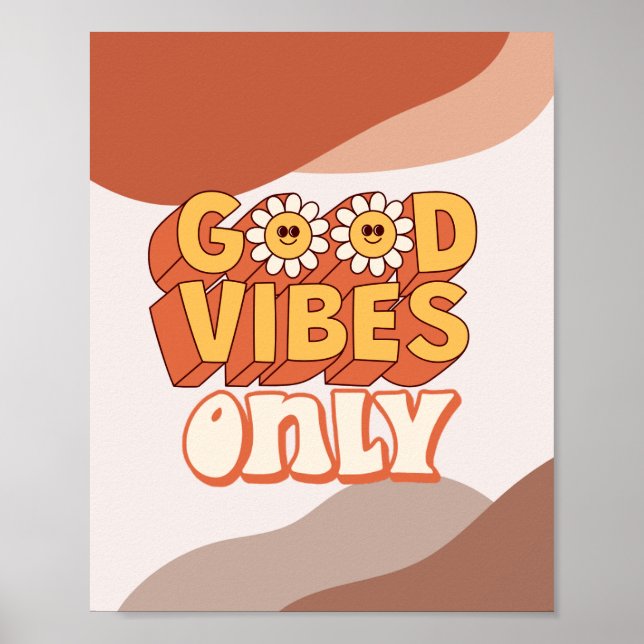 Elegant Wall Art Affisch | bra vibbar endast Boho  (Framsidan)