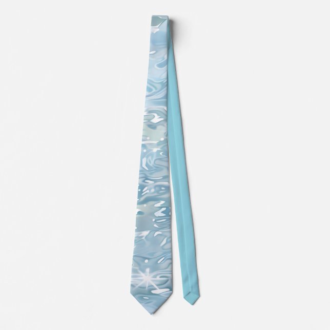 Elegant Water-Effect Necktie / Krawatte Slips (Framsida)