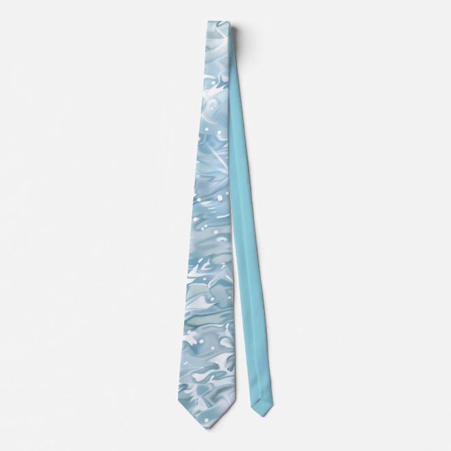 Elegant Water-Effect Necktie / Krawatte Slips (Framsida)