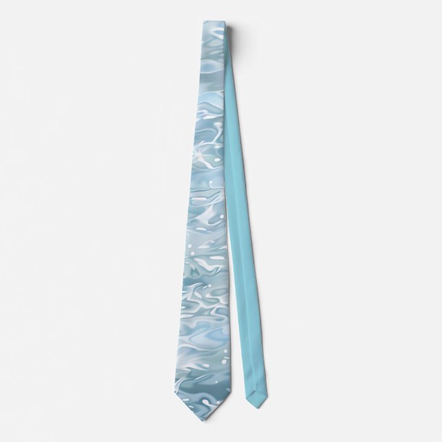 Elegant Water-Effect Necktie / Krawatte Slips (Framsida)