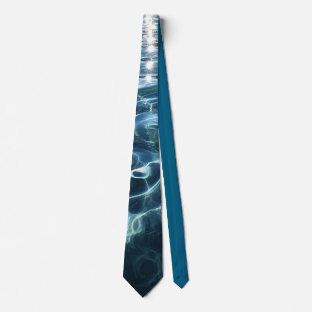 Elegant Water-Effect Necktie / Krawatte Slips (Framsida)