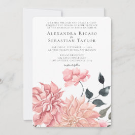 Elegant Watercolor Blommigt Bröllop