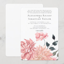 Elegant Watercolor Blommigt Bröllop