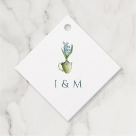 Elegant Watercolor Blommigt Bröllop Gåvor Etiketter