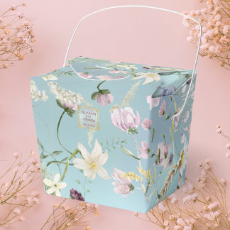 Elegant Watercolor Blommigt Bröllop Presentaskar