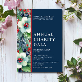 Elegant Watercolor Blommigt Charity Event Gala Par Inbjudningar