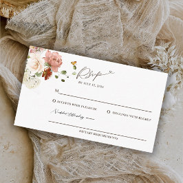 Elegant Watercolor Blommigt Garden OSA Tilläggskort