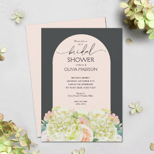 Elegant Watercolor Blommigt Inbjudningskort för mö