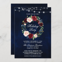 Elegant Watercolor Blommigt Julfest Ljus